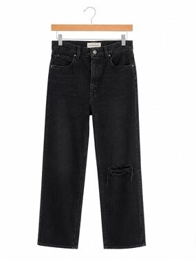The London- SLVRLAKE Black Relaxed Straight Jeans